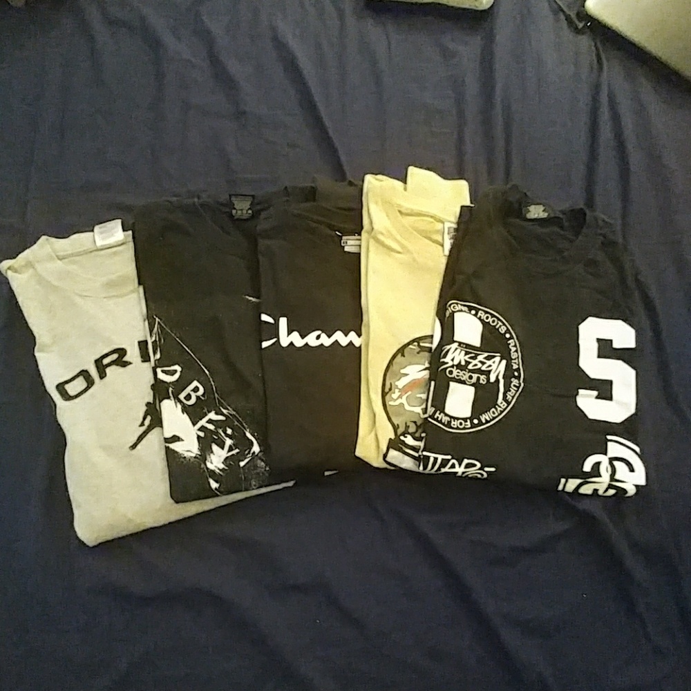 Lot of 5 long sleeve tees